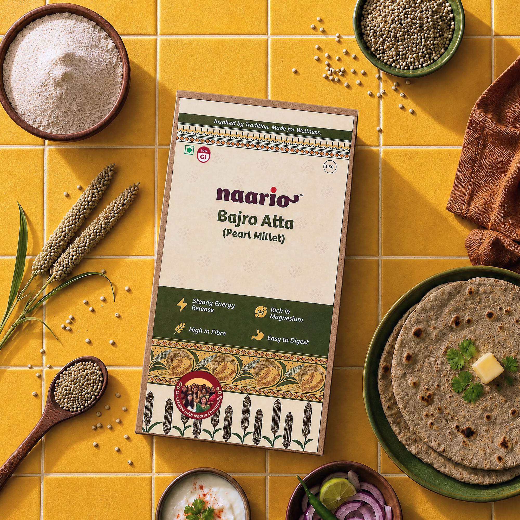 Organic Bajra Atta (Pearl Millet Flour)