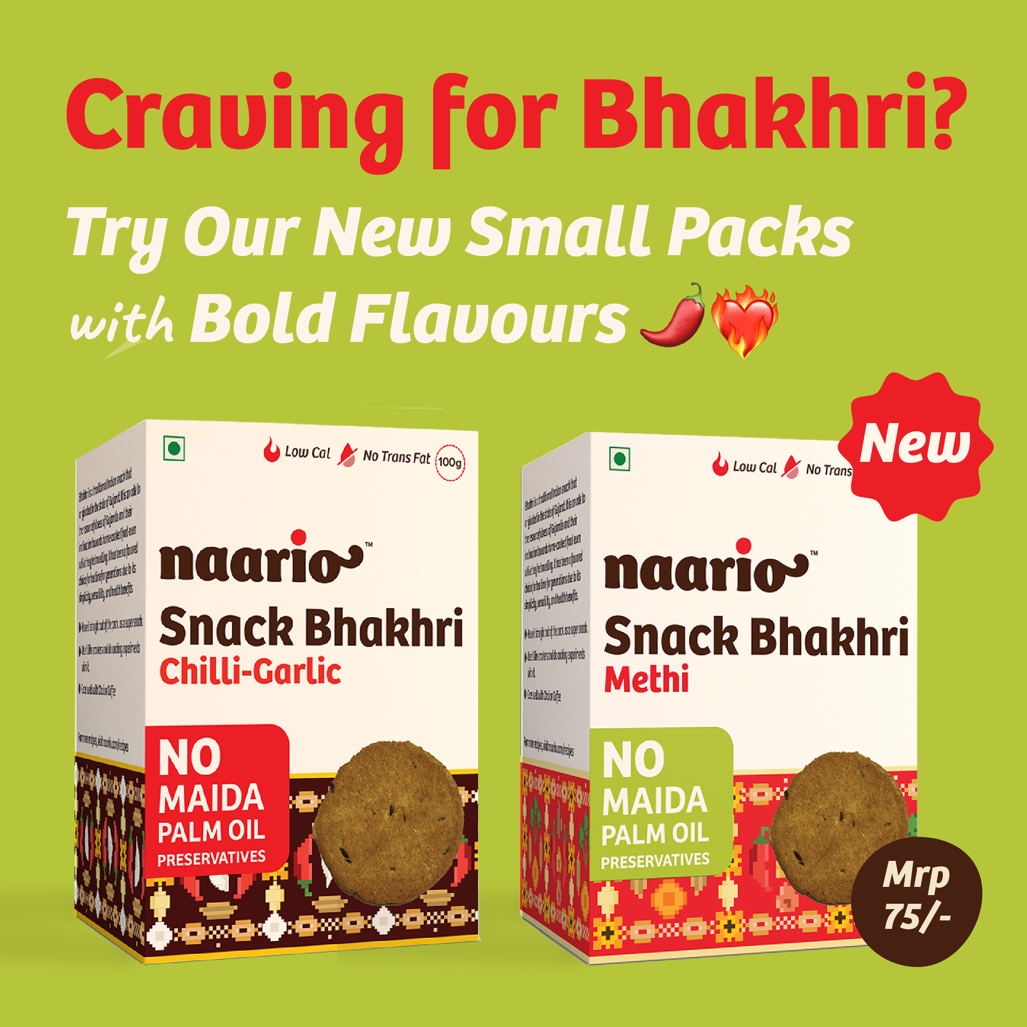 Naario Snack Bhakhri 100gm Bundles