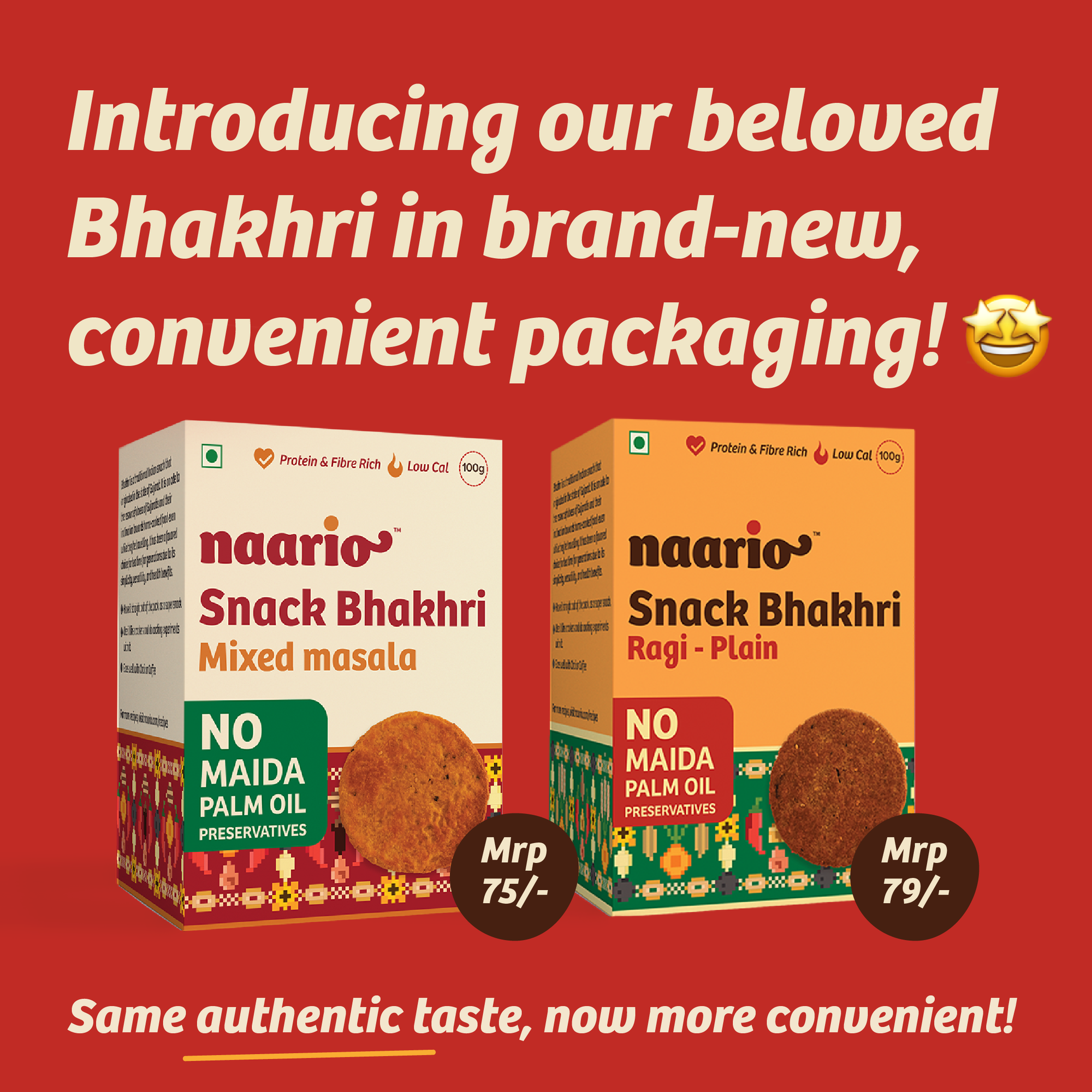 Naario Snack Bhakhri 100gm Bundles