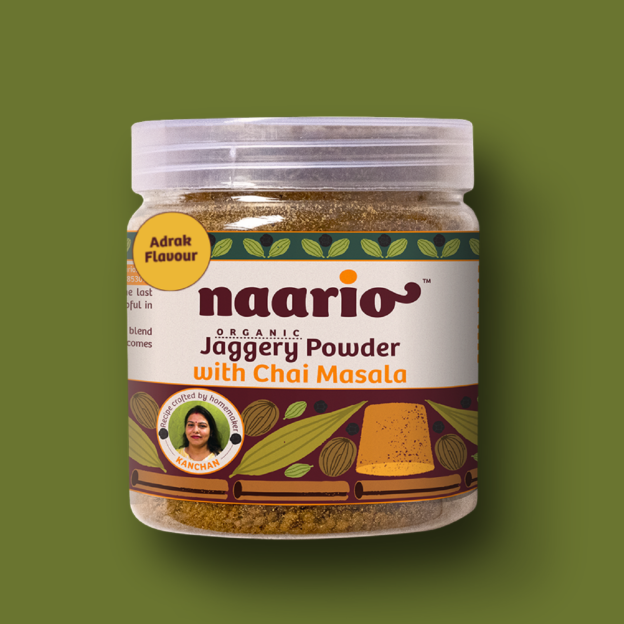 Naario Organic Chai Masala with Jaggery Powder