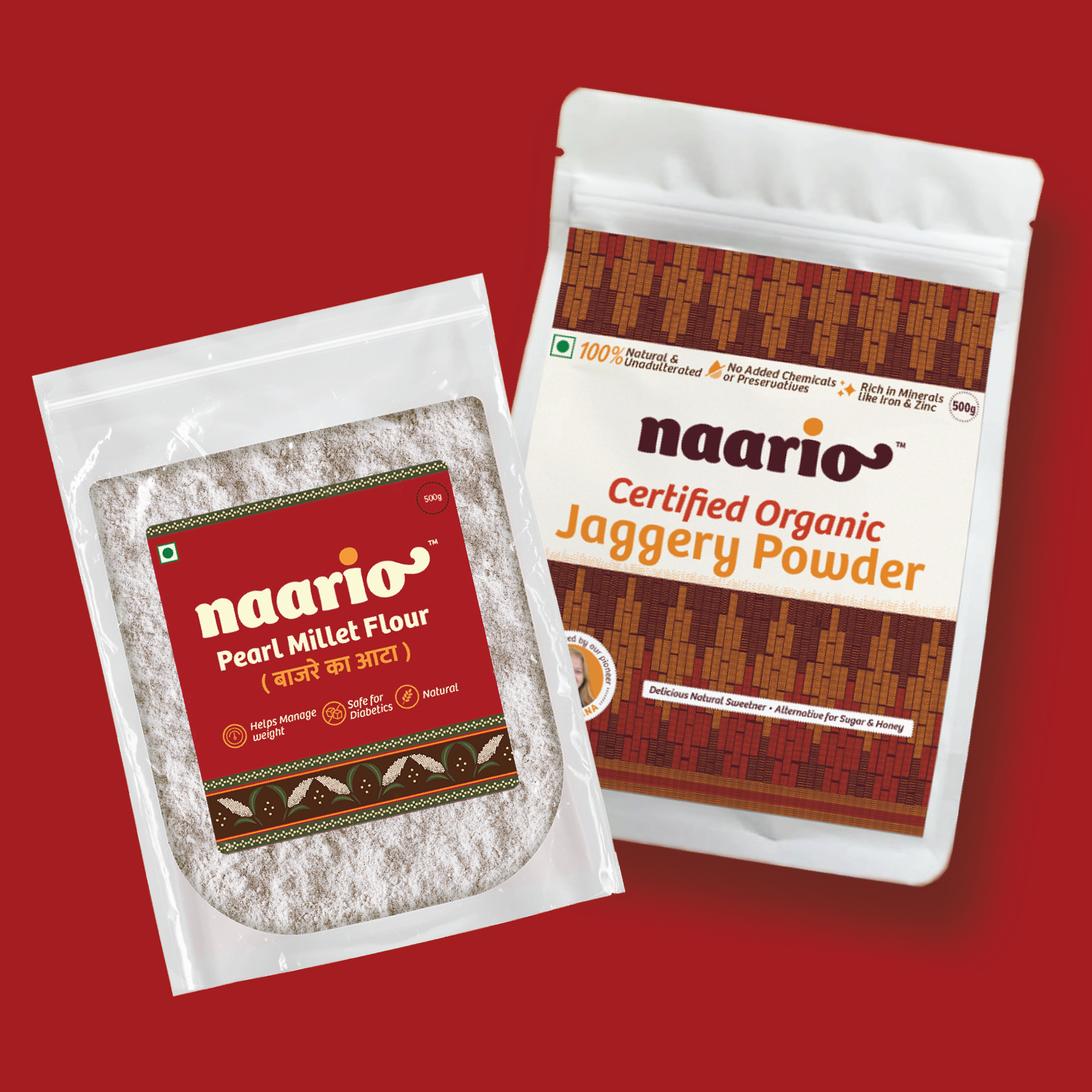 Org Jaggery Powder-Bajra Atta Bundle