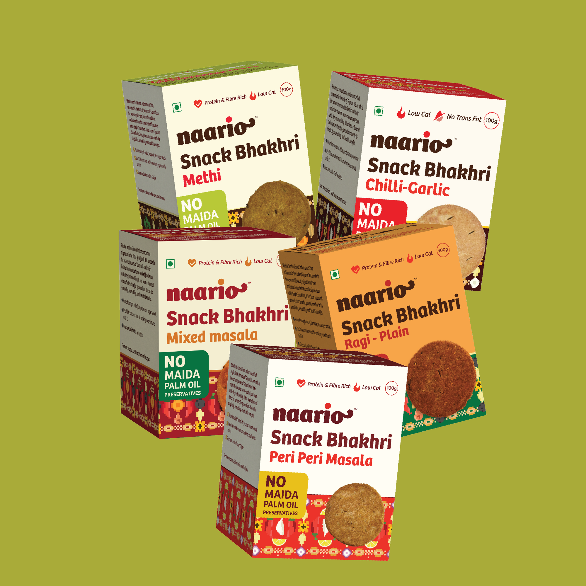 Naario Snack Bhakhri 100gm Bundles