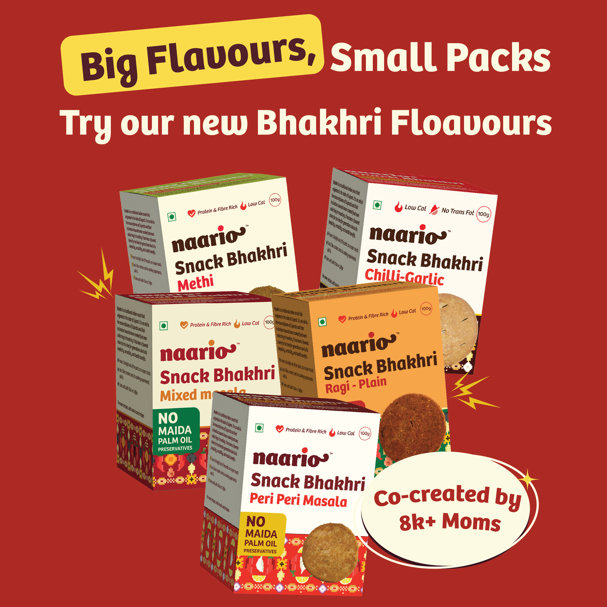 Naario Snack Bhakhri 100gm Bundles