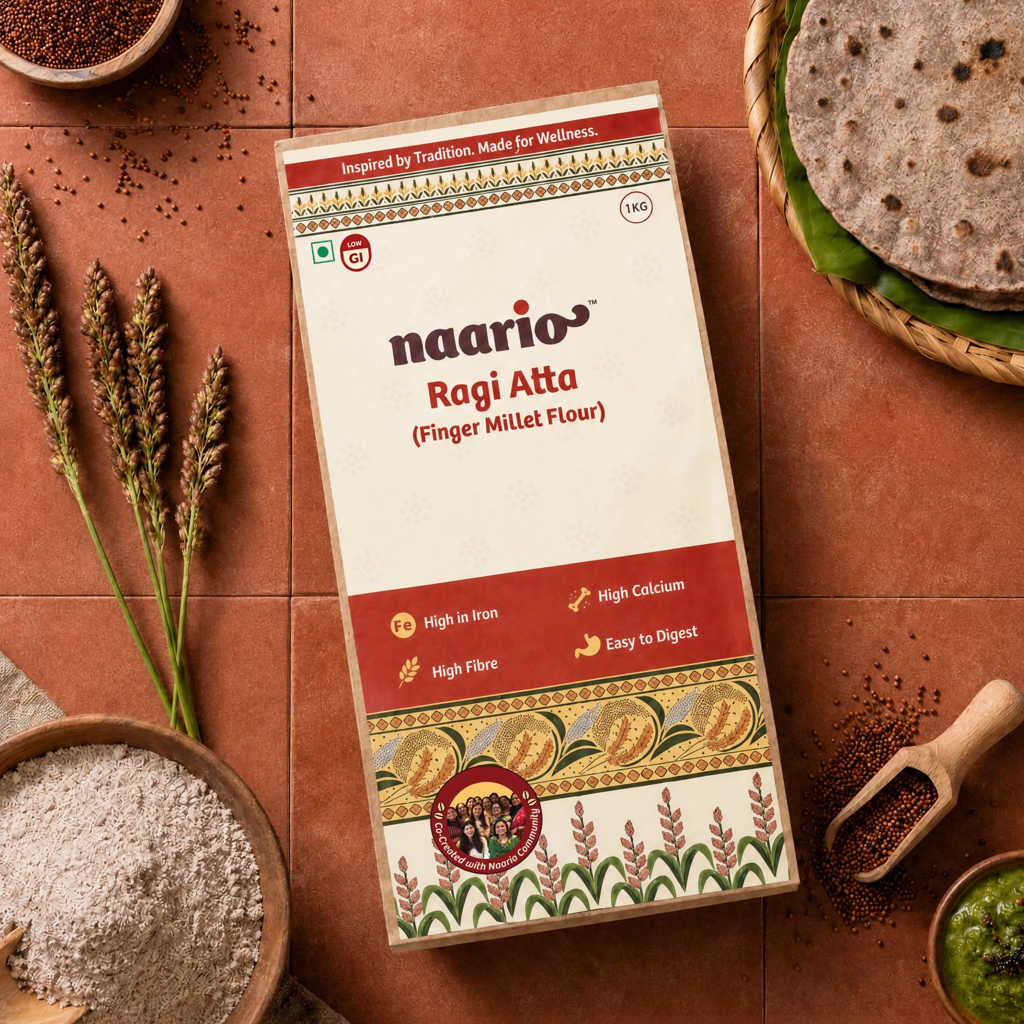 Organic Ragi Atta (Finger Millet Flour)