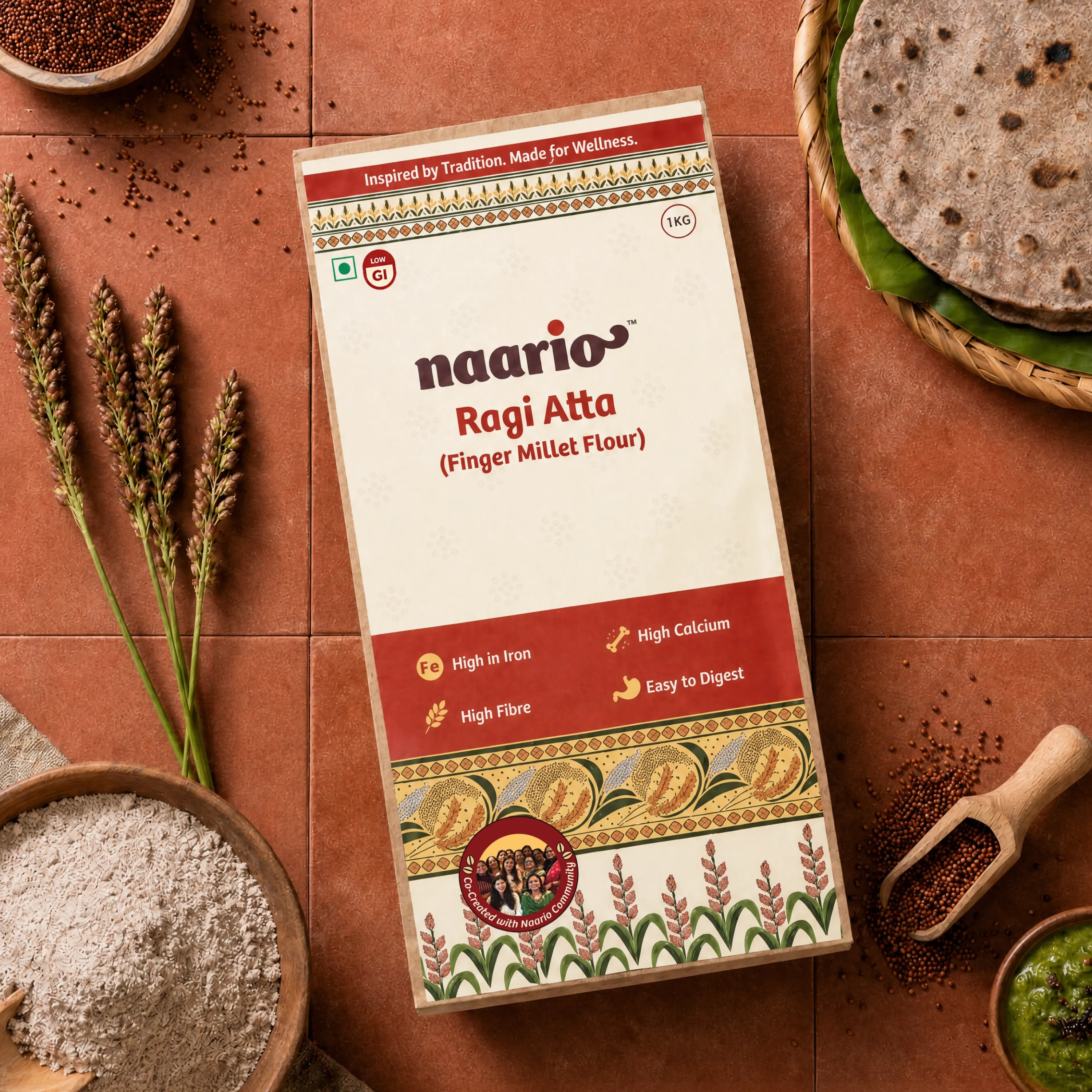Organic Ragi Atta (Finger Millet Flour)
