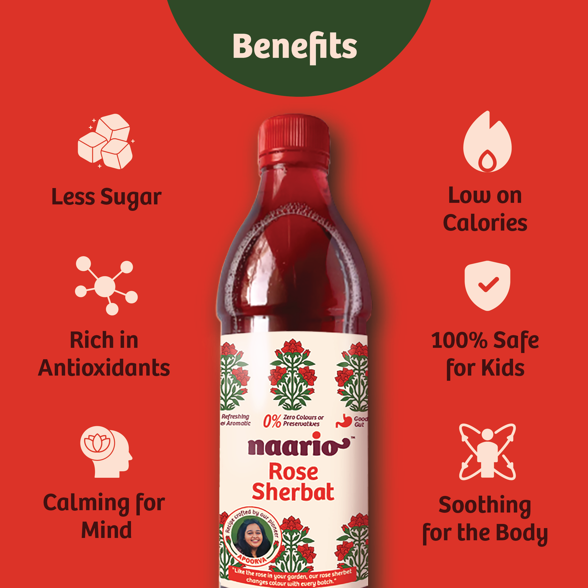 Naario Rose Sherbet 500ml (Limited Edition)