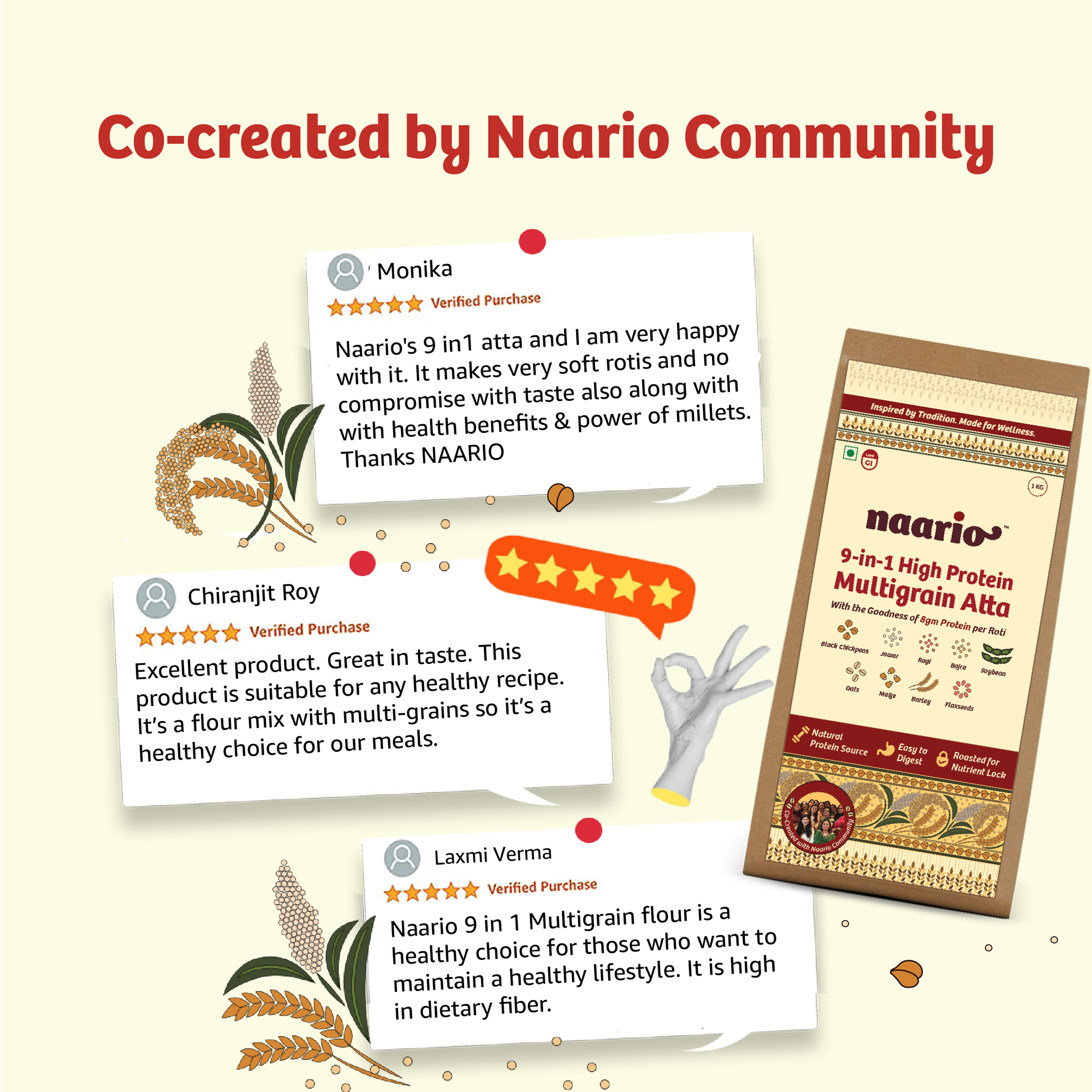 Naario 9-in-1 Flour (Atta) Mix