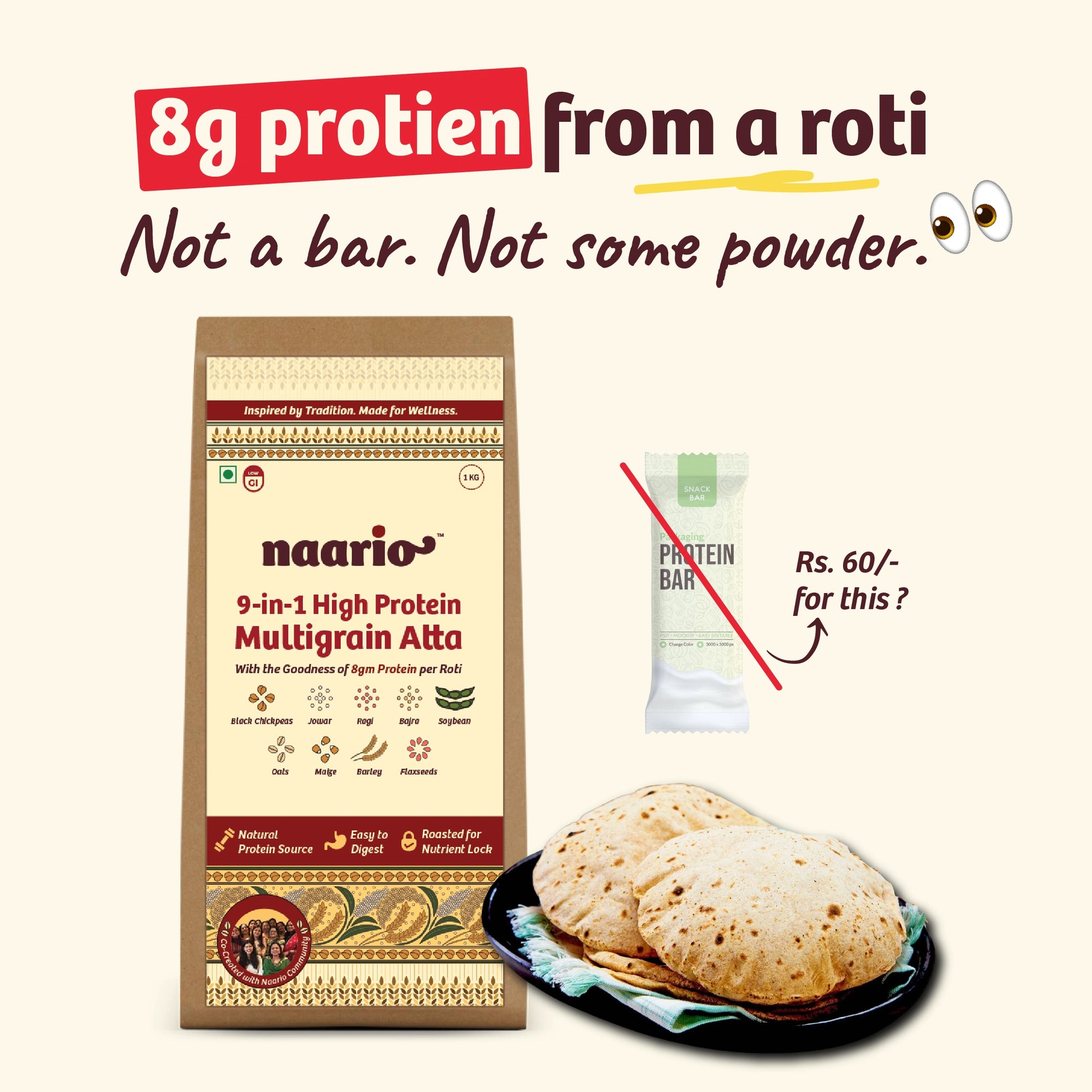 Naario 9-in-1 Flour (Atta) Mix