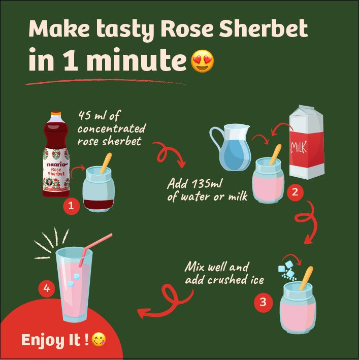 Naario Rose Sherbet 500ml (Limited Edition)